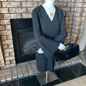 NWT flared sleeve midi dress